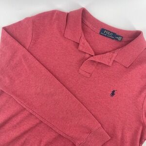 Polo Ralph Lauren Long Sleeve Polo Shirt Classic Fit Mens Red L